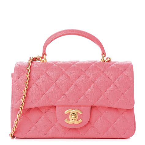 chanel pink mini top handle|chanel handbags flap.